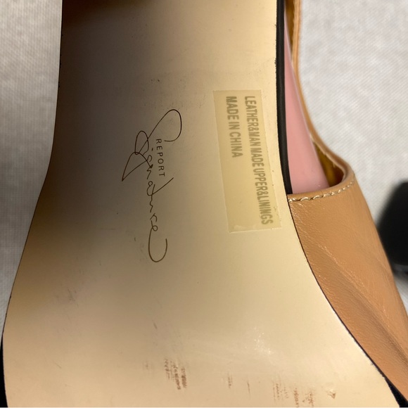 Report Signature Bryanna Tan and Black Cutout Peep Toe Booties. Size 8-8,5. - Picture 8 of 11